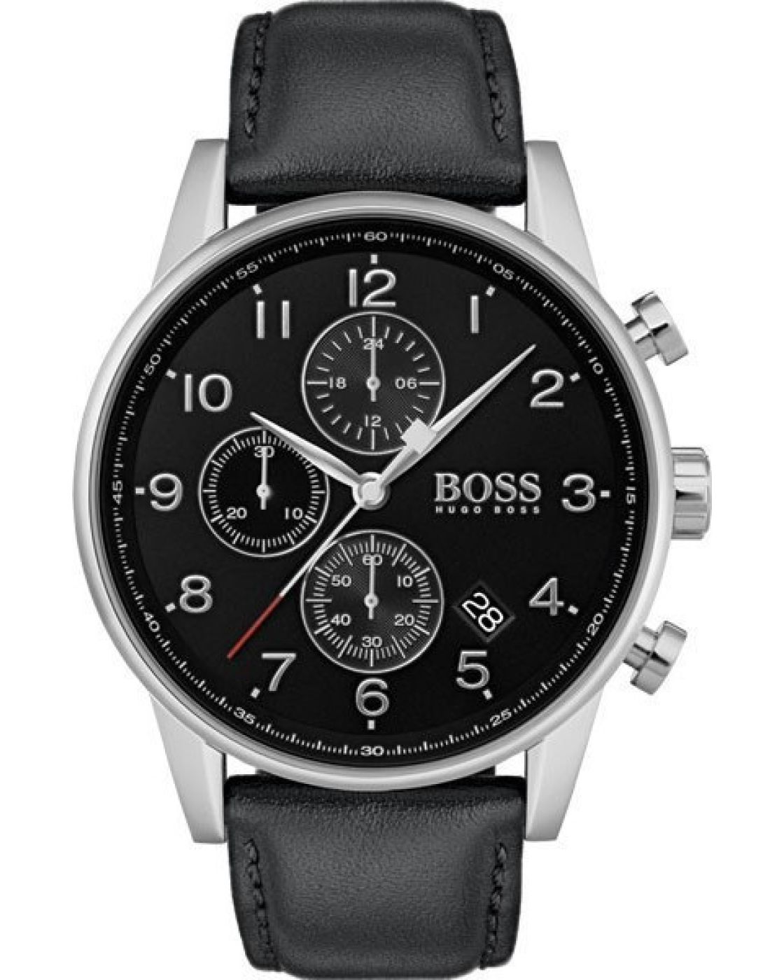 boss chronograph navigator schwarz