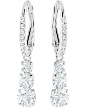 Swarovski Σκουλαρίκια Attract Trilogy Round Rhodium 5416155